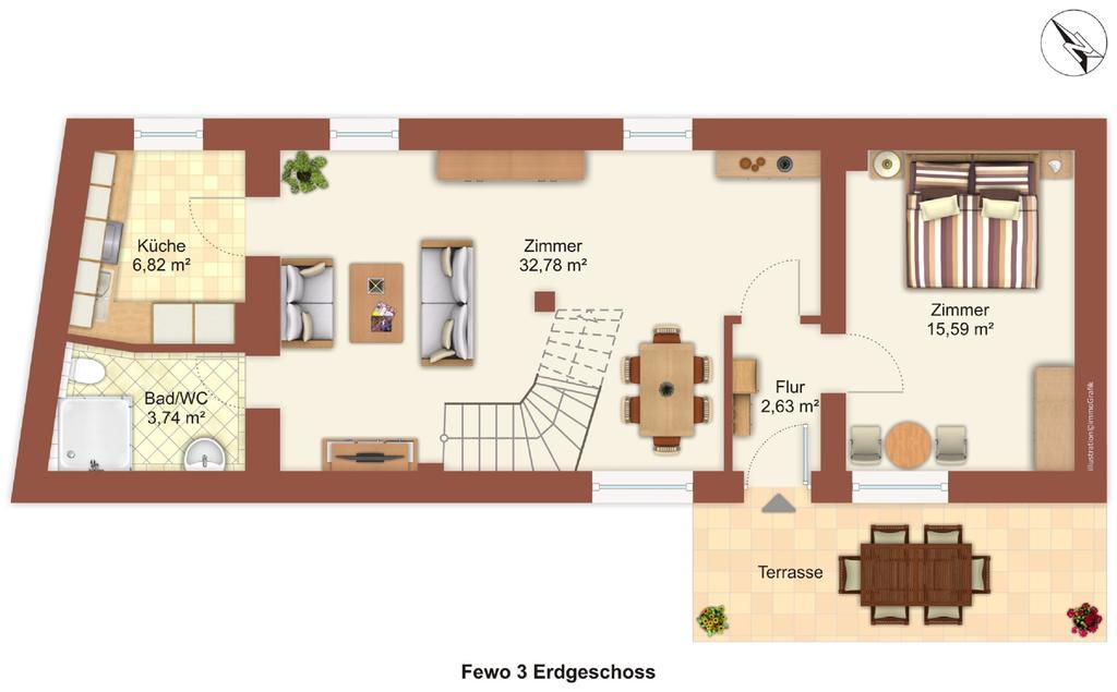 Ferienwohnung Kruppa 플론 외부 사진